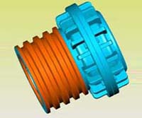 鋼砂式安全聯(lián)軸器實(shí)體模型