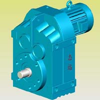 F系列平行軸斜齒輪減速機(jī)實(shí)體模型