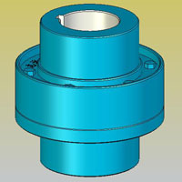 徑向鍵凸緣聯(lián)軸器實體模型