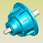 NGW單級(jí)行星齒輪減速機(jī)實(shí)體模型(JB/T6502-93)