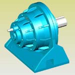 NGW兩級(jí)行星齒輪減速機(jī)實(shí)體模型(JB/T6502-93派生系列)