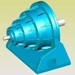 NGW三級(jí)行星齒輪減速機(jī)實(shí)體模型(JB/T6502-93)