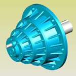 NGW三級(jí)行星齒輪減速機(jī)實(shí)體模型(JB/T6502-93派生系列)