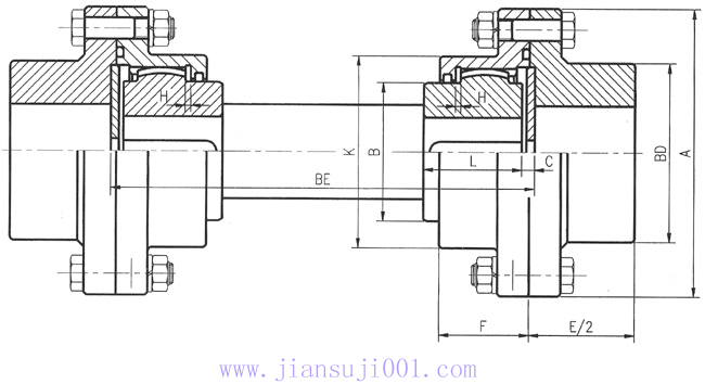 DY-FSB型浮動軸型單面嚙合聯(lián)軸器