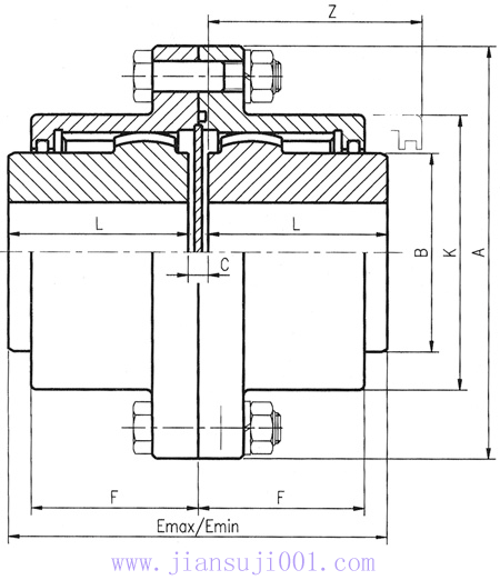DY-MMSB型雙面嚙合雙面滑動聯(lián)軸器