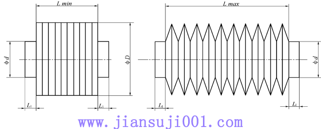 風(fēng)箱式防護套規(guī)格尺寸