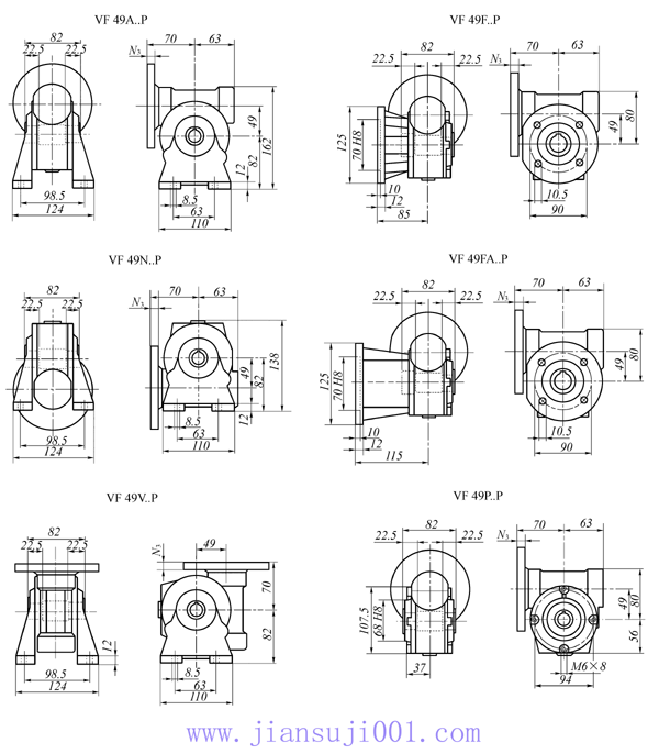 VF系列蝸輪蝸桿減速機(jī)