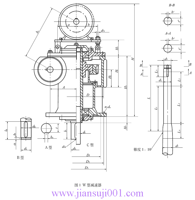W型圓弧齒圓柱蝸桿減速機(jī)