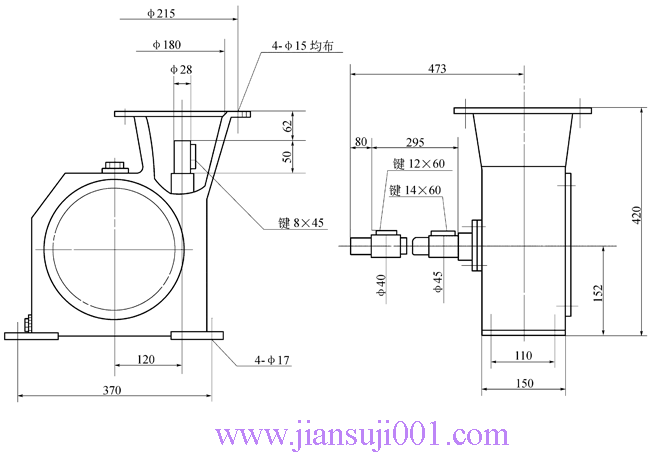 WCJ型圓柱蝸桿減速機(jī)
