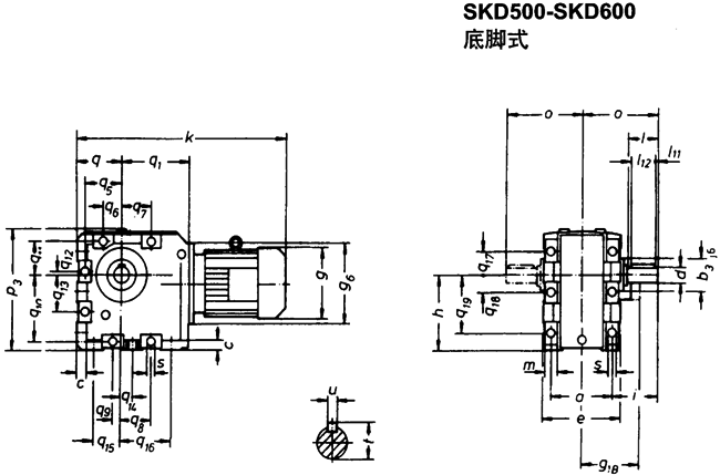 SK系列斜齒輪—蝸旋傘齒輪減速電機(jī)