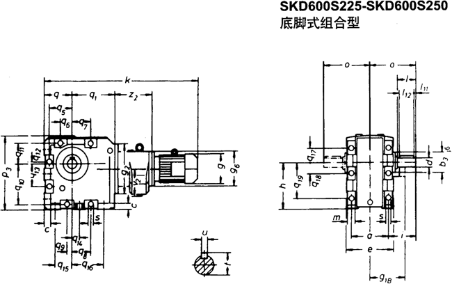 SK系列斜齒輪—蝸旋傘齒輪減速電機