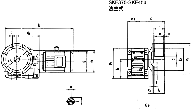 SK系列斜齒輪—蝸旋傘齒輪減速電機