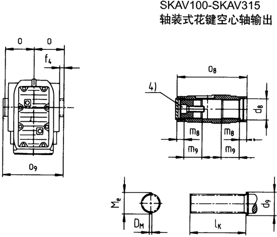 SK系列斜齒輪—蝸旋傘齒輪減速電機