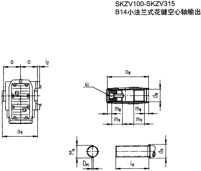 SK系列斜齒輪—蝸旋傘齒輪減速電機