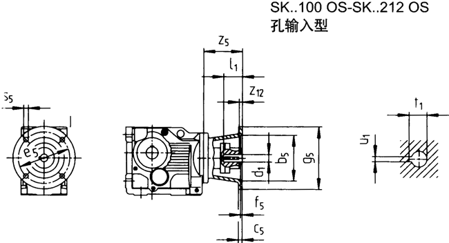SK系列斜齒輪—蝸旋傘齒輪減速電機